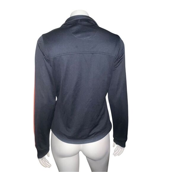 adidas Women's Black & Pink Track Jacket 3 Stripes Logo SAMPLE Medium EUC - Picture 2 of 8